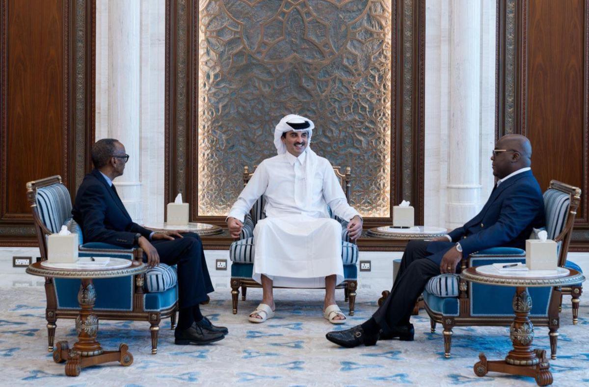 RD Congo : F. Tshisekedi et P. Kagame se sont rencontrés au Qatar.